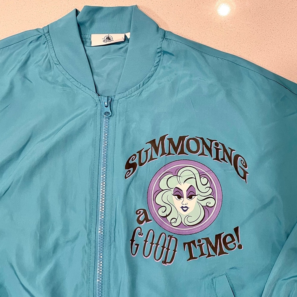 Disney Haunted Mansion Windbreaker! Madame Leota!  NWT